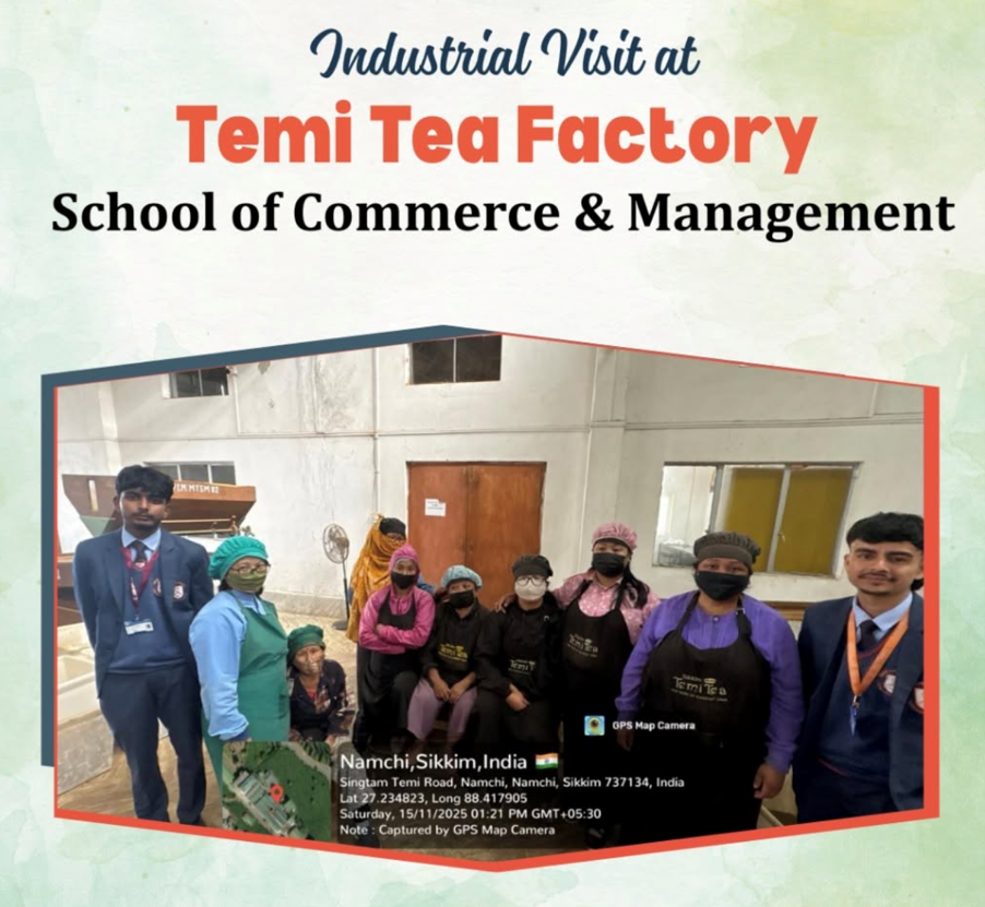 Students visiting the Temi Tea Factory