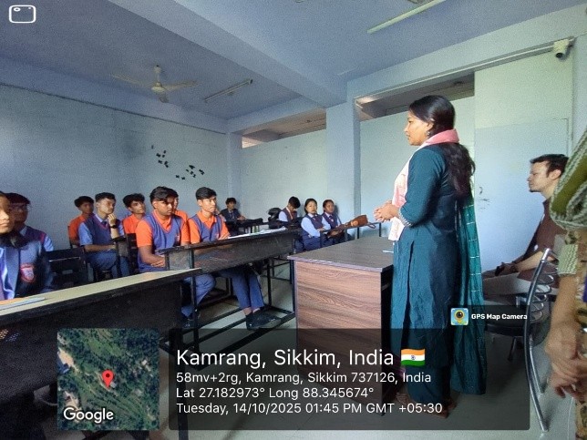ICC awareness session with students at the Kamrang campus