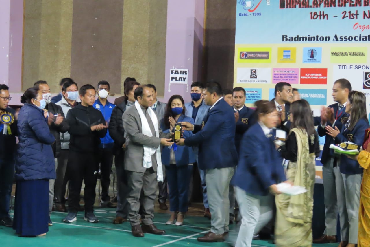 Badminton Association, Namchi has honoured Dr. HK Rajput, Registrar SAU