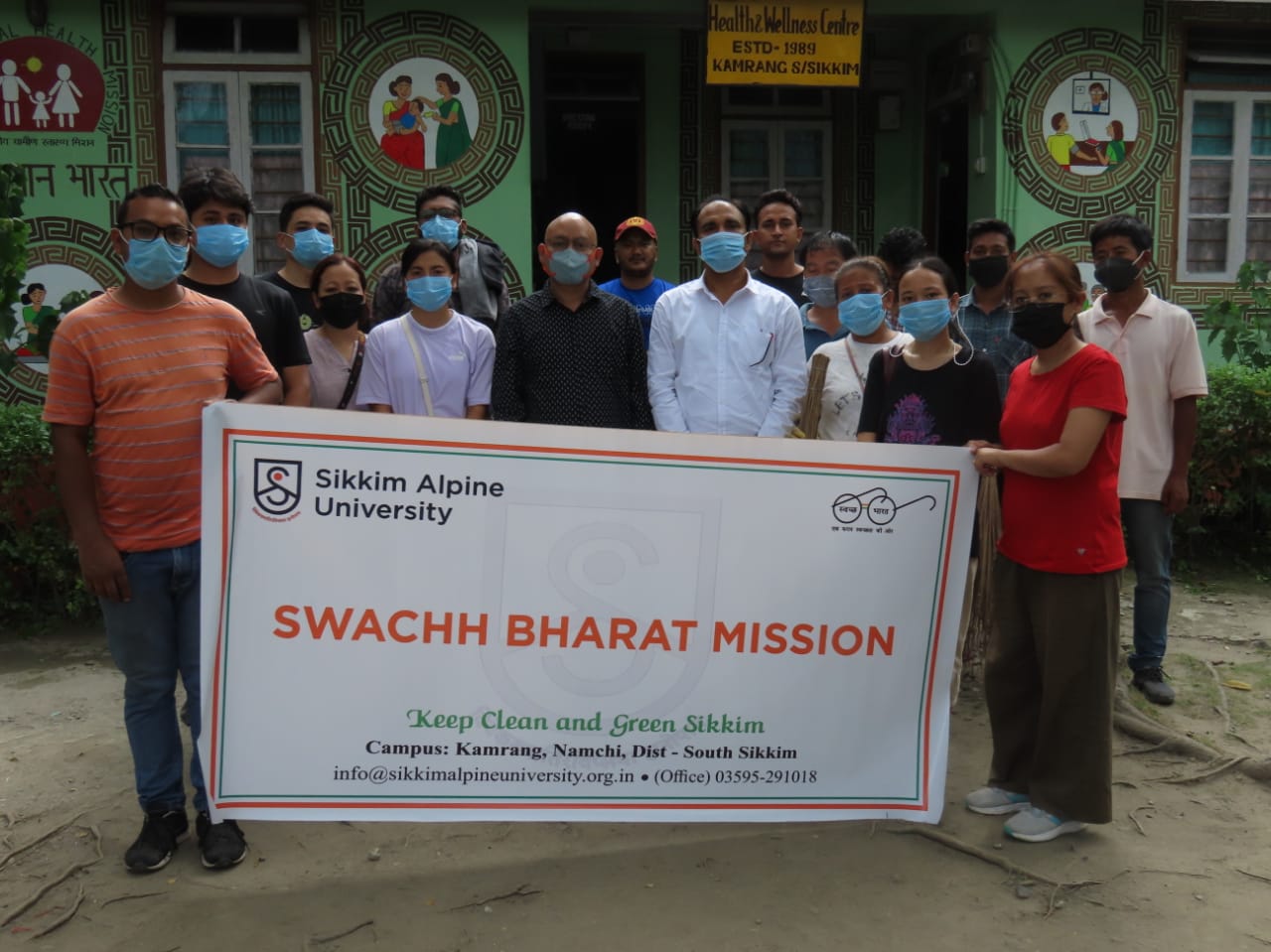 SAU along with Kamrang Youth Club observed ‘Swach Bharat Abhiyan’